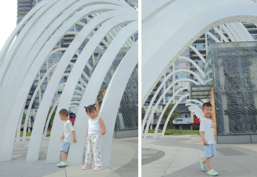 亚洲最大不锈钢灯光雕塑星环雕塑亮相长沙(图5)