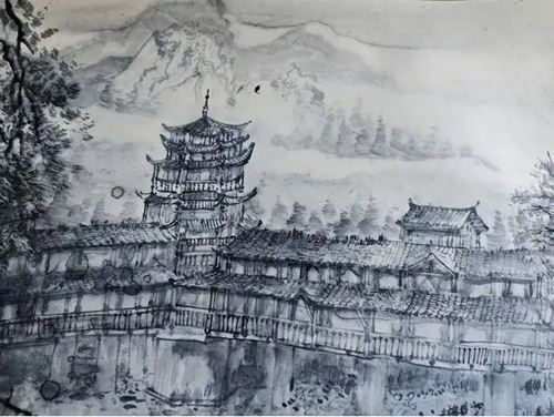 长沙市美协国画艺委会走进湘西龙山惹巴拉写生线上作品展(图13)