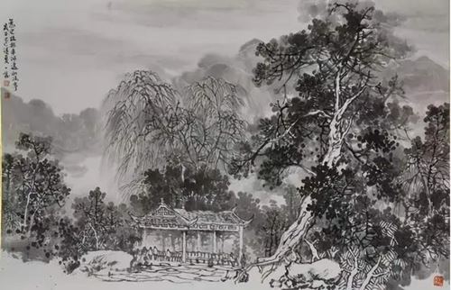 长沙市美协国画艺委会走进湘西龙山惹巴拉写生线上作品展(图21)